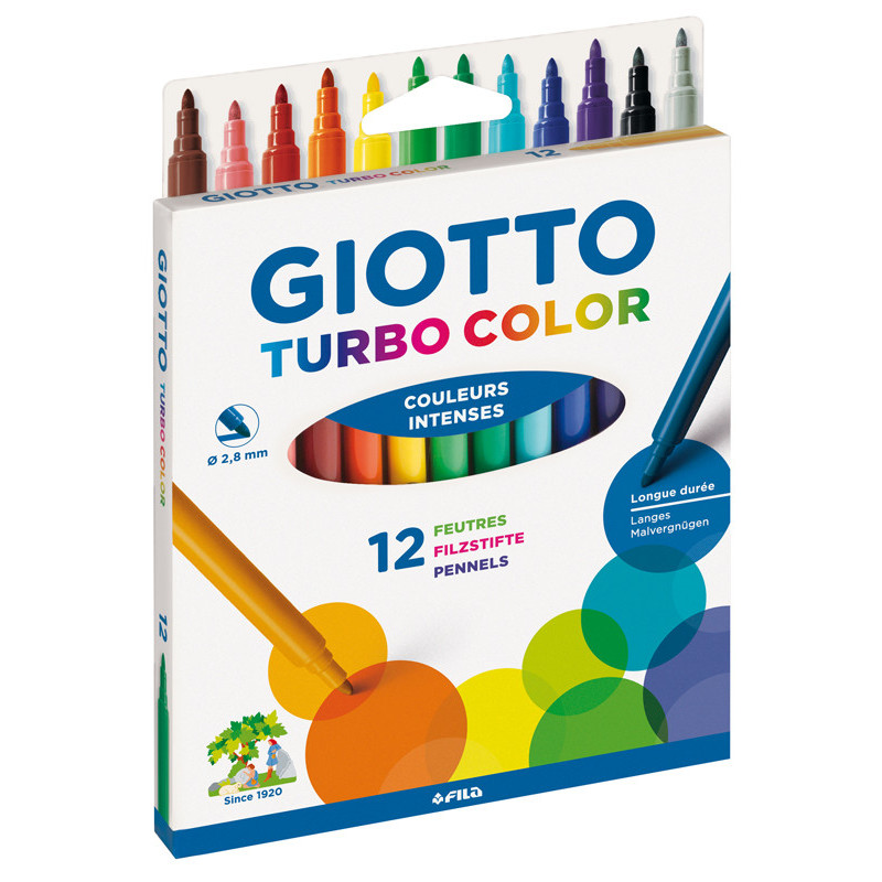 8000825020131 - TURBO COLOR 12 FEUTRES COLORIS ASSORTIS