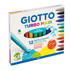 8000825020469 - TURBO MAXI 12 FEUTRES COLORIS ASSORTIS