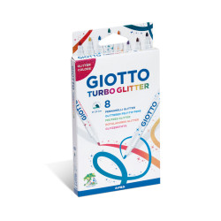 8000825425806 - TURBO GLITTER 8 FEUTRES COLORIS ASSORTIS