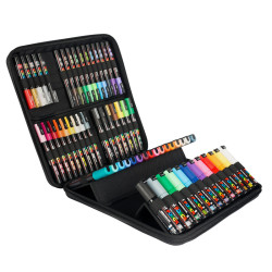 3296280038810 - POSCA MALLETTE 60 MARQUEURS POINTES ET COLORIS ASSORTIS