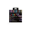 3296280021737 - POSCA PC-5M 8 MARQUEURS COLORIS MÉTAL ASSORTIS