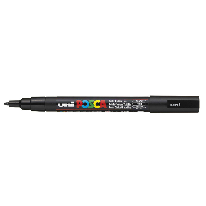 4902778915776 - POSCA PC-3M MARQUEUR NOIR