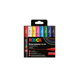3296280033310 - POSCA PC-1MC 8 MARQUEURS COLORIS ASSORTIS