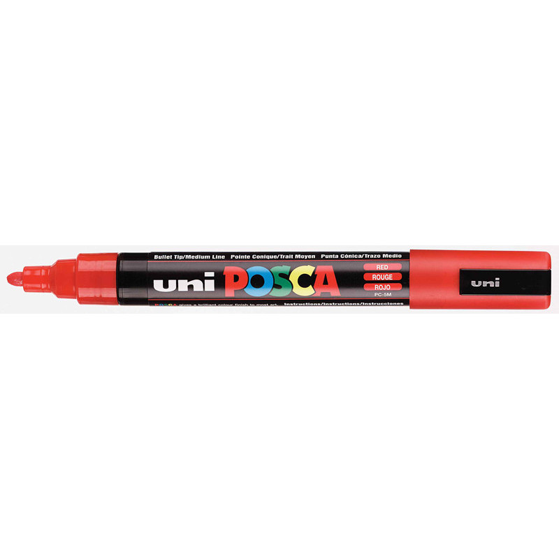 4902778916131 - POSCA PC-5M MARQUEUR ROUGE