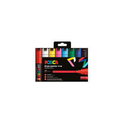 4902778974711 - POSCA PC-8K 8 MARQUEURS COLORIS ASSORTIS