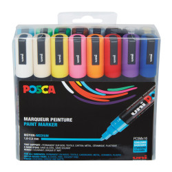 3296280033419 - POSCA PC-5M 16 MARQUEURS COLORIS ASSORTIS