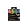 3296280033464 - POSCA PC-5M 8 MARQUEURS COLORIS PASTEL ASSORTIS