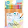 4006381595087 - POINT 88 15 FEUTRES COLORIS PASTELS ASSORTIS