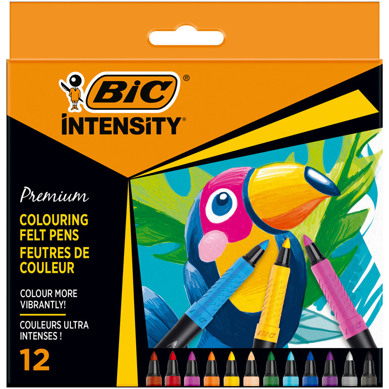 3086123655140 - INTENSITY 12 FEUTRES DESSIN COLORIS ASSORTIS