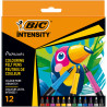 3086123655140 - INTENSITY 12 FEUTRES DESSIN COLORIS ASSORTIS