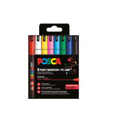 3296280033341 - POSCA PC-1MR 8 MARQUEURS COLORIS ASSORTIS
