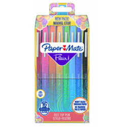3501179510309 - FLAIR ORIGINAL 16 FEUTRES ÉCRITURE COLORIS FUN ASSORTIS