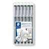 4007817308356 - PIGMENT LINER 6 FEUTRES NOIRS