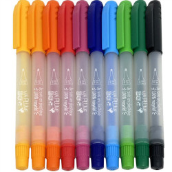 3035266514708 - 10 FEUTRES ECRITURE FIN COLORIS ASSORTIS RECYCLE