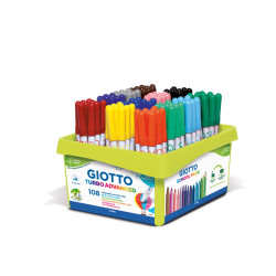 8000825005756 - TURBO ADVANCED CLASSPACK 108 FEUTRES COLORIS ASSORTIS