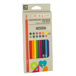 3539012004876 - 12 CRAYONS COULEURS ASSORTIS 1ER PRIX
