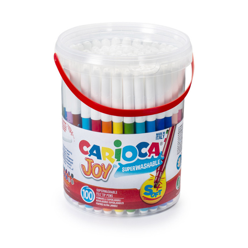 8003511431761 - CARIOCA JOY POT 100 FEUTRES COLORIS ASSORTIS