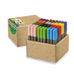 8003511243616 - CARIOCA ECO CLASSPACK 72 FEUTRES JUMBO COLORIS ASSORTIS