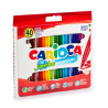 8003511412579 - CARIOCA JUMBO 40 FEUTRES COLORIS ASSORTIS