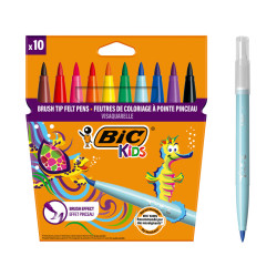 3270220001553 - VISAQUARELLE 10 FEUTRES PINCEAUX COLORIS ASSORTIS