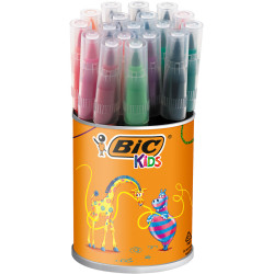 3270220010326 - VISAQUARELLE POT 18 FEUTRES PINCEAUX COLORIS ASSORTIS