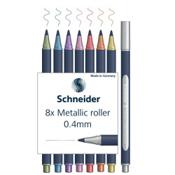 4004675162434 - PAINT-IT M?TALLIC 8 MARQUEURS PEINTURE POINTE FINE COLORIS ASSORTIS