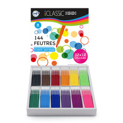 3035266107320 - CLASSPACK 144 FEUTRES POINTE MOYENNE COLORIS ASSORTIS