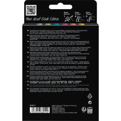 6933256660510 - BLACK EDITION 6 MARQUEURS ACRYLIQUE DOUBLE POINTE COLORIS METALLIC