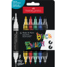 6933256660497 - BLACK EDITION 6 MARQUEURS ACRYLIQUE DOUBLE POINTE COLORIS CLASSIC