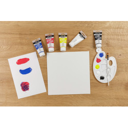 DARWI 1 LOT 5 TUBES PEINTURES ACRYLIQUES 75 ML COLORIS ASSORTIS