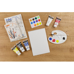 DARWI 1 LOT 5 TUBES PEINTURES ACRYLIQUES 75 ML COLORIS ASSORTIS
