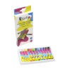 3700773320646 - 12 PASTELS À L'HUILE 10MMX7CM COLORIS ASSORTIS