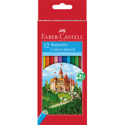 7891360580089 - CASTLE 12 CRAYONS COULEURS COLORIS ASSORTIS