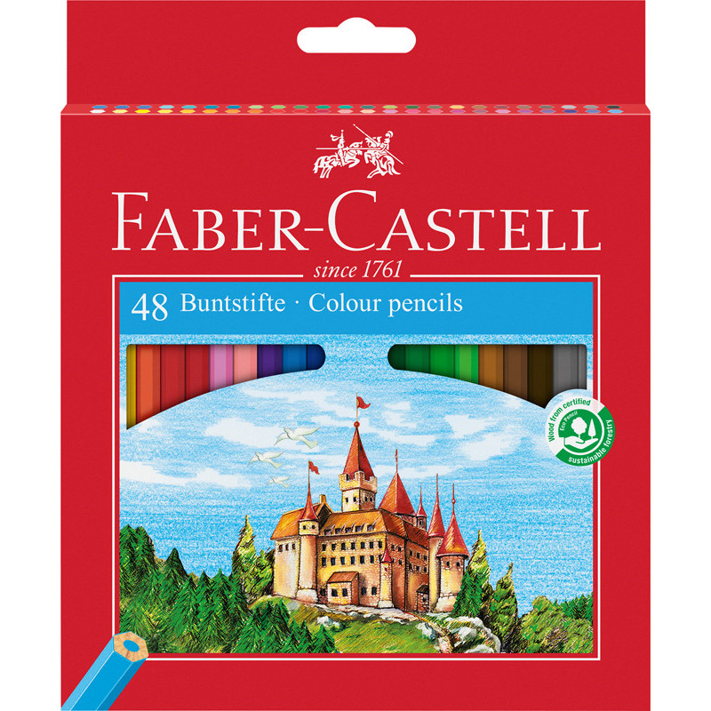 7891360579922 - CASTLE 48 CRAYONS COULEURS COLORIS ASSORTIS