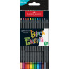 4005401164128 - BLACK EDITION 12 CRAYONS COULEURS COLORIS ASSORTIS