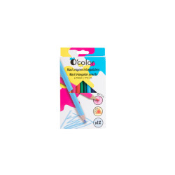 3700773318537 - 12 MAXI CRAYONS COULEURS ASSORTIS