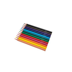 3700773318537 - 12 MAXI CRAYONS COULEURS ASSORTIS
