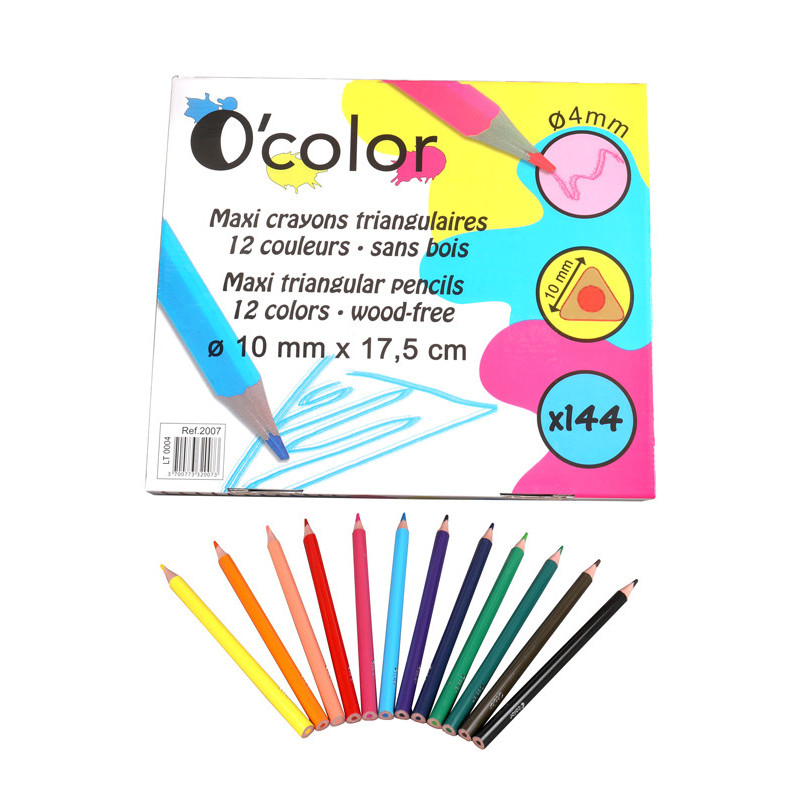 3700773320073 - CLASSPACK 144 MAXI CRAYONS COULEURS ASSORTIS