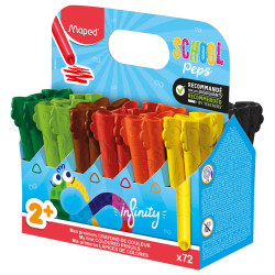 3154148646020 - INFINITY KIDY CLASSPACK 72 CRAYONS DE COULEURS COLORIS ASSORTIS