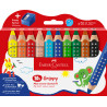4005401106364 - GRIPPY 10 CRAYONS DE COULEUR + 1 TAILLE CRAYON