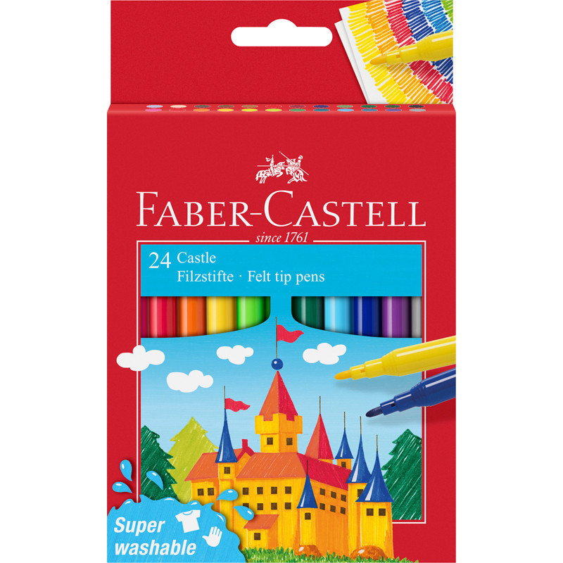 4005405542021 - CASTLE 24 FEUTRES ULTRA LAVABLE COLORIS ASSORTIS