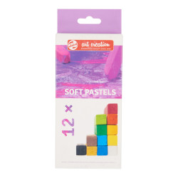 8712079393809 - ART CREATION 1 LOT DE 12 PASTELS SECS COLORIS ASSORTIS