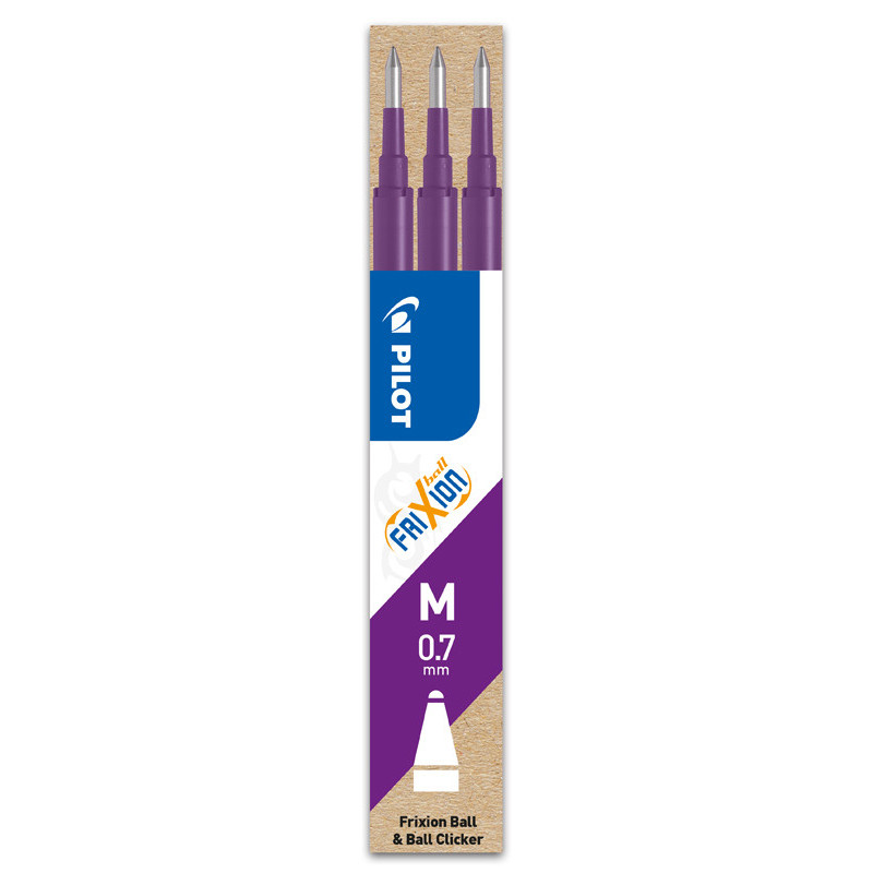 4902505356094 - FRIXION BALL / CLICKER 3 RECHARGES VIOLET