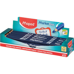 3154148338017 - MARKERPEPS 1 CRAYON EFFACABLE A SEC COLORIS BLEU