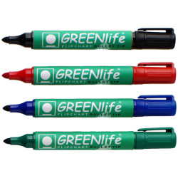 5021203116058 - LOVEGREEN 4 MARQUEURS POUR PAPIER POINTE OGIVE COLORIS ASSORTIS
