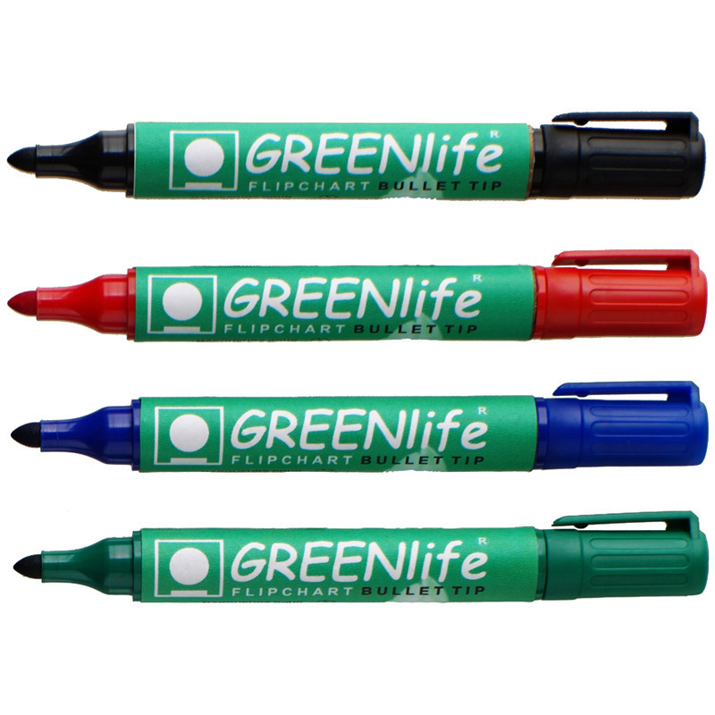 5021203116058 - LOVEGREEN 4 MARQUEURS POUR PAPIER POINTE OGIVE COLORIS ASSORTIS