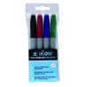 8003511428129 - 4 MARQUEURS POINTE FINE MARKER CLIP COLORIS ASSORTIS