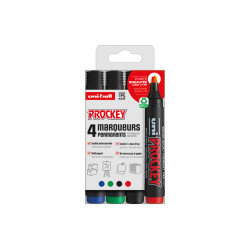3296280046730 - PROCKEY 4 MARQUEURS BISEAU COLORIS ASSORTIS