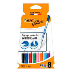 3086120057282 - VELLEDA 1721 FIN 8 FEUTRES COLORIS ASSORTIS