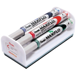 3474377910410 - MAXIFLO OGIVE MOYEN BROSSE MAGNÉTIQUE + 4 MARQUEURS ASSORTIS